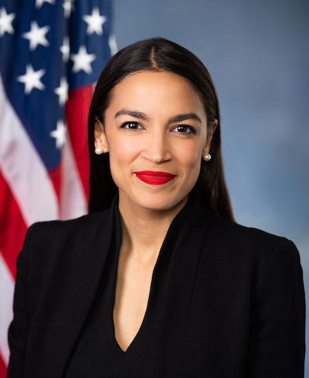 Official portrait of Rep. Alexandria Ocasio-Cortez